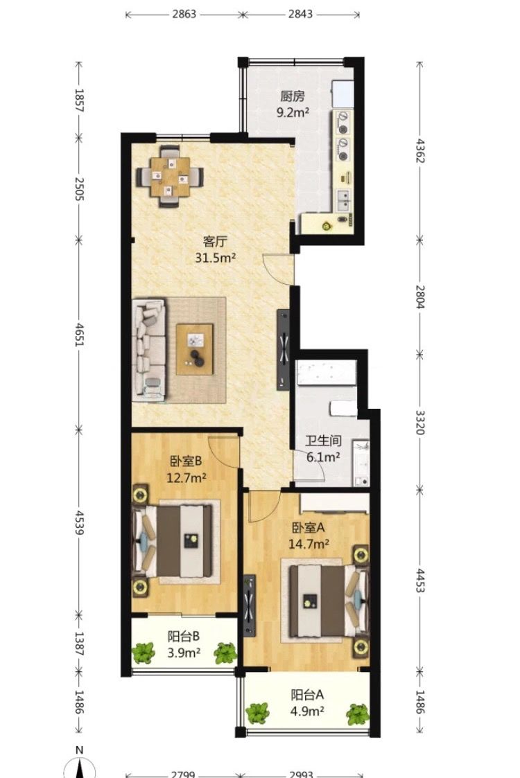 70后丁克族，两人1猫90m²北欧风的家，生活当然是过给自己的！