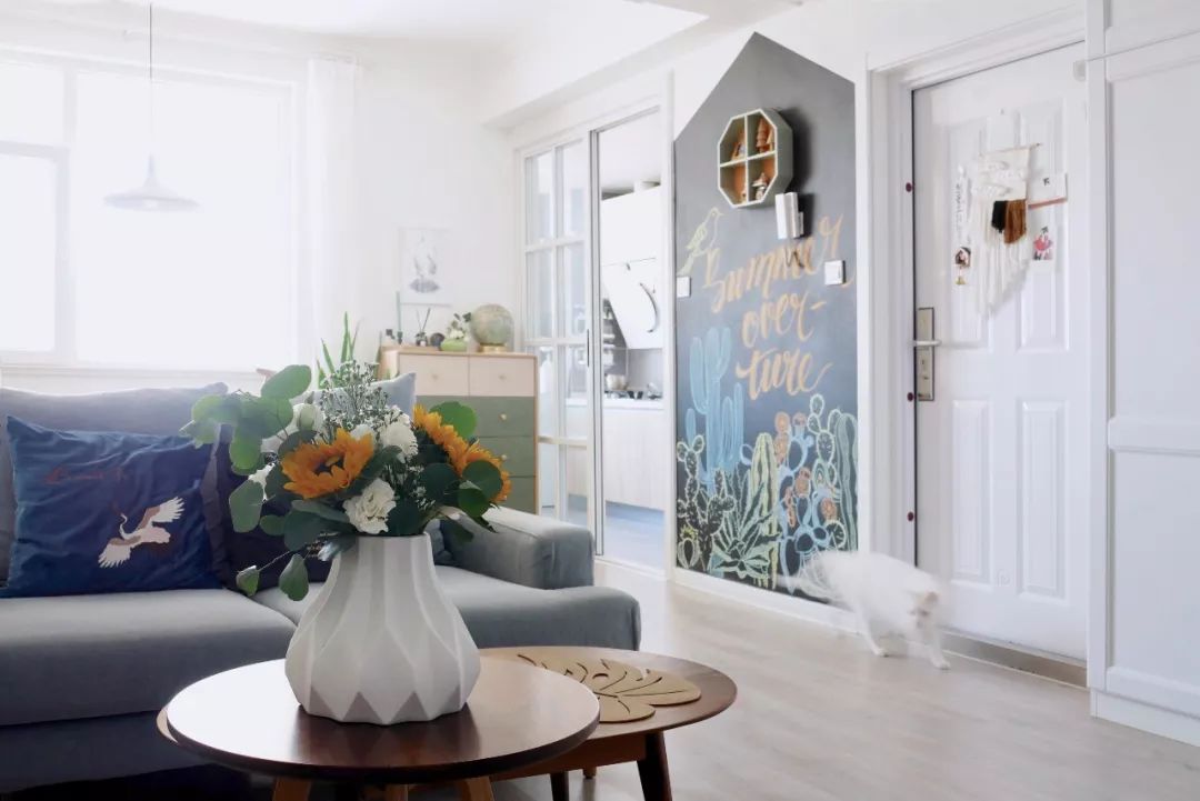 70后丁克族，两人1猫90m²北欧风的家，生活当然是过给自己的！