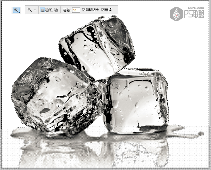 PS教你快速抠出透明的冰块 PS教你快速抠出透明的冰块