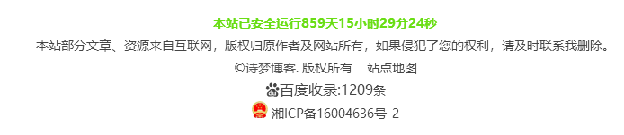 WordPress博客页脚添加百度收录量