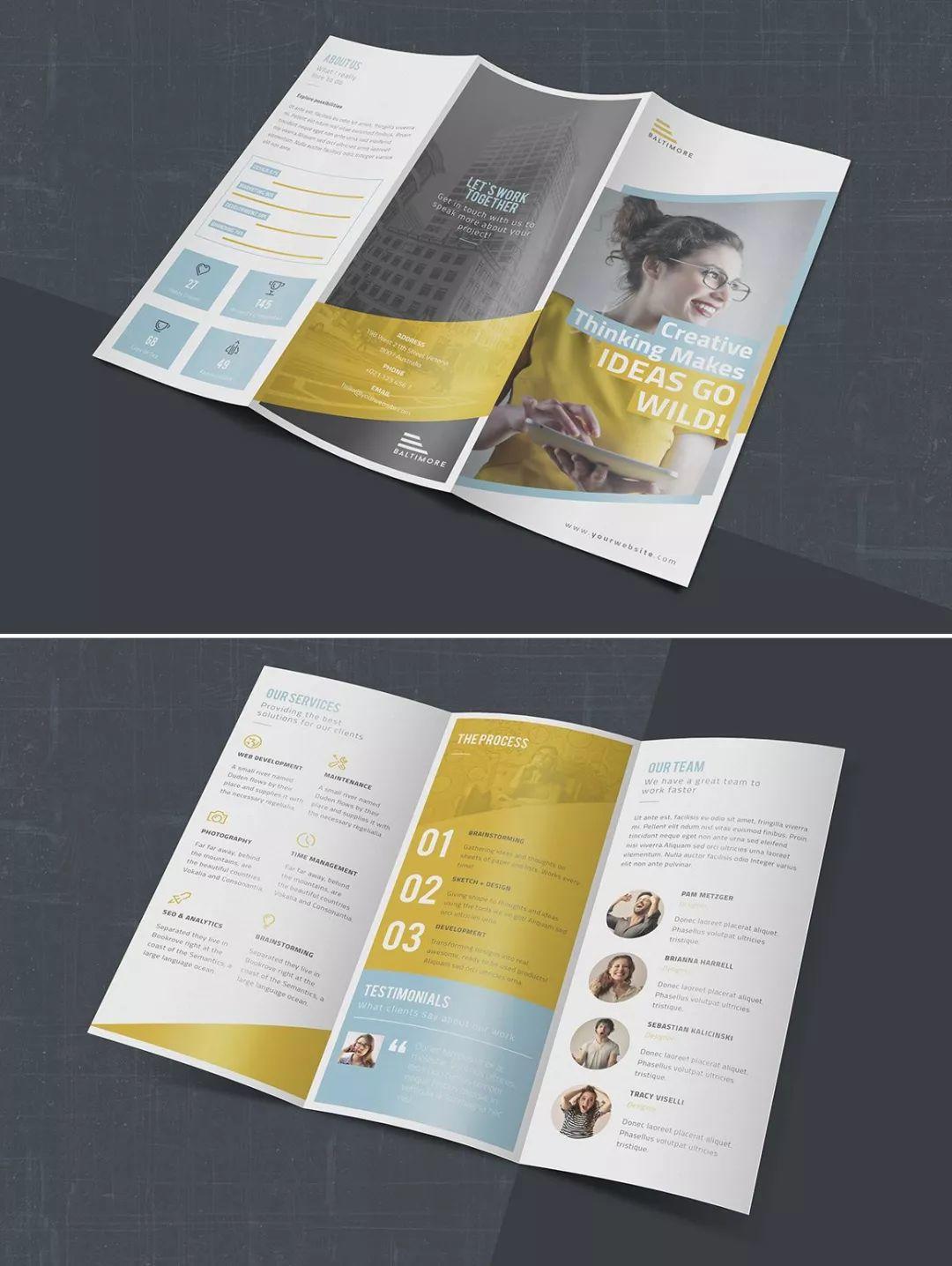 国外三折页设计欣赏！