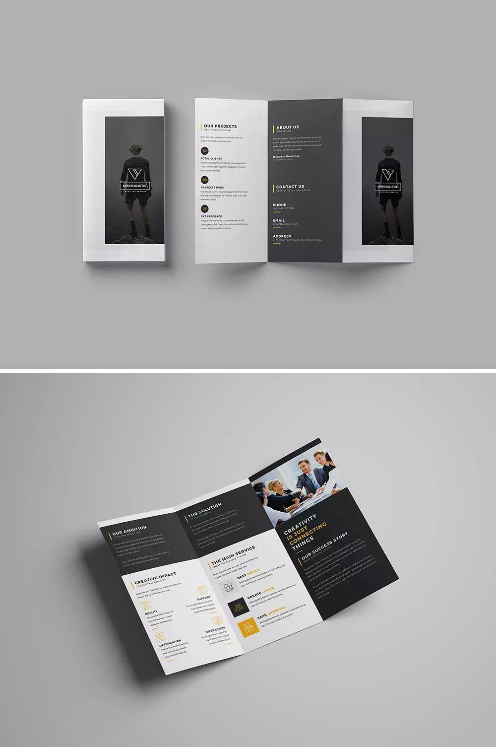 国外三折页设计欣赏！