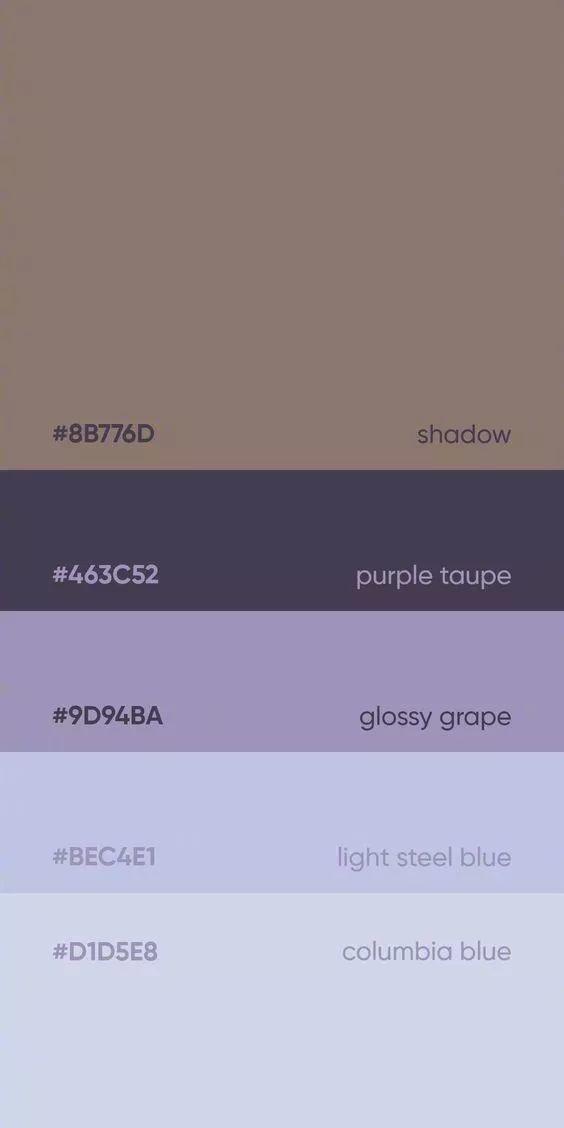 一组高大上的配色方案，秒提作品逼格 ​​​！(附色值)