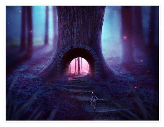 PS合成/奇幻的树之国